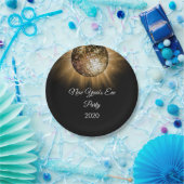 Silvester Party Gold Disco Ball Pappteller (Party)