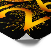 Silvester Party - Happy New Year 2026 Long Sle Poster (Ecke)