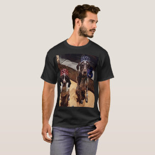 Silvester Party Hunde Basic Dark T - Shirt