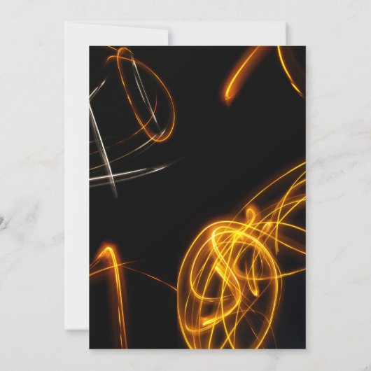 Silvester Party Lichtfunkler Einladung (Rückseite)