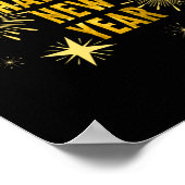Silvester Party liefert NYE 2023 Happy New Ye Poster (Ecke)