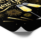 Silvester Party Nye Matching Family Happy Neu Poster (Ecke)