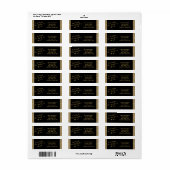 Silvester-Party-Rücksendeadresse (Vorne)