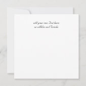 Silvester Party Schwarzweiß-Party Einladung (Rückseite)