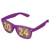 Silvester-Party-Sonnenbrille 2024 Partybrille (Schrägansicht)