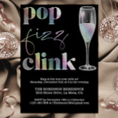 Silvester Party Sparkle Rainbow Cheers Einladung