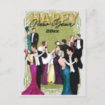 Silvester Party Vintag Art Deco