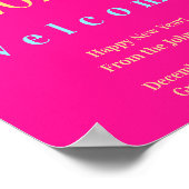 Silvester Party - Willkommen Poster (Ecke)