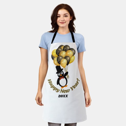 Silvester Pinguin All-over-Print-Schürze Schürze (Getragen)