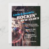 Silvester Retro Einladung (Vorderseite)