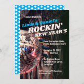 Silvester Retro Einladung (Vorne/Hinten)