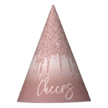 Silvester Rose Gold Glitzer Tropfen