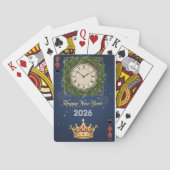 Silvester Royal Clock & Crown Benutzerdefiniert Spielkarten (Rückseite)
