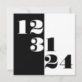 Silvester Save the Date 12 31 24 Hochzeit (Vorderseite)