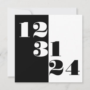 Silvester Save the Date 12 31 24 Hochzeit