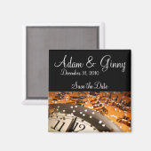 Silvester Save the Date Magnet (Vorderseite/Rückseite)