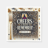 Silvester Standard Cocktail Serviette (Vorderseite)