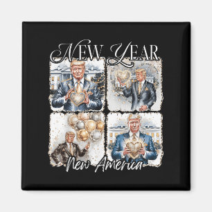 Silvester Trump 2025 Coquette Bogen Treffen Sie mi Magnet