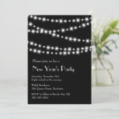 Silvester-Twinkellicht Einladung (Stehend Vorderseite)