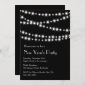 Silvester-Twinkellicht Einladung (Vorne/Hinten)