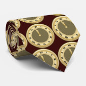 Silvester-Uhr-Krawatte Krawatte (Gerollt)