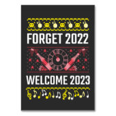 Silvester Vergessen 2022 Begrüßung 2023 Tischnummer (Vorderseite)