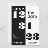Silvesterabend 123123 Hochzeit Save the Date Einladung (Vorderseite)