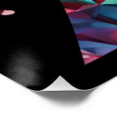 Silvesterabend 2024 Party-farbig Poster (Ecke)