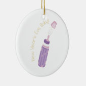 Silvesterabend-Baby! Keramik Ornament (Rechts)