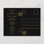 Silvesterabend Charcuterie & Wine Party Postkarte (Rückseite)