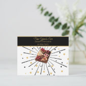 Silvesterabend Charcuterie & Wine Party Postkarte (Stehend Vorderseite)