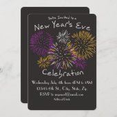 Silvesterabend-Feier-Einladung Einladung (Vorne/Hinten)