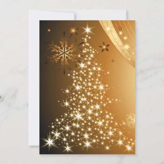 Silvesterabend-Feier-flache Einladung (Rückseite)