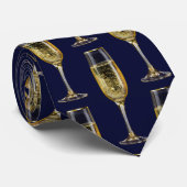 Silvesterabend feiert Champagner-Party Krawatte (Gerollt)