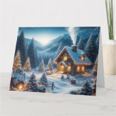 Silvesterabend im Alpenraum - Ihre eigene Botschaf Karte (Vorderseite)