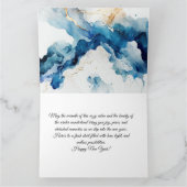 Silvesterabend im Alpenraum - Ihre eigene Botschaf Karte (Innenseite)