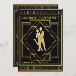 Silvesterabend in den 20er Jahren, Vintages Party, Einladung