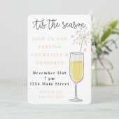 Silvesterabend ist die Jahreszeit Einladung (Stehend Vorderseite)