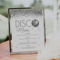 Silvesterabend letzte Disco des Jahres Speisekarte