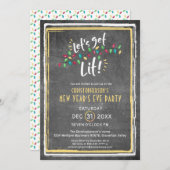 Silvesterabend: LIT-Party Einladung (Vorne/Hinten)