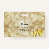 Silvesterabend mit Champagnerbrille Ausweis (Vorderseite)