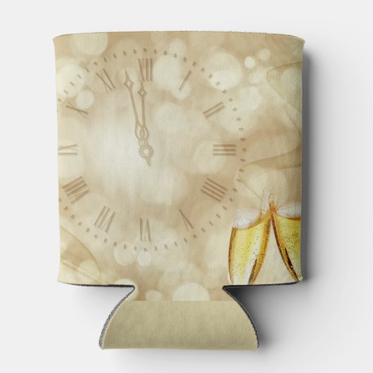 Silvesterabend mit Champagnerbrille Dosenkühler (Rückseite)