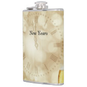 Silvesterabend mit Champagnerbrille Flachmann (Links)