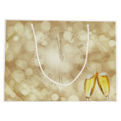 Silvesterabend mit Champagnerbrille Große Geschenktüte (Rückseite)