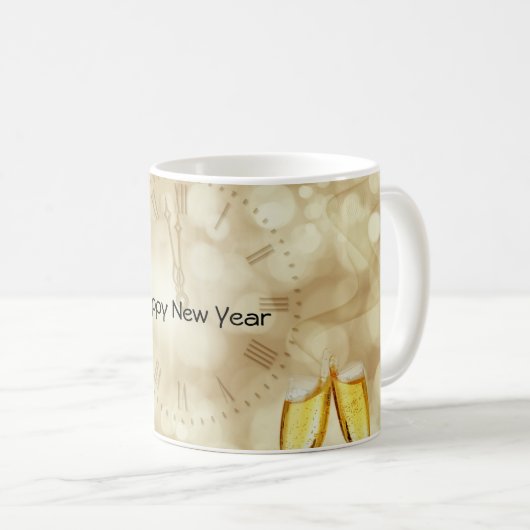 Silvesterabend mit Champagnerbrille Kaffeetasse (VorderseiteRechts)