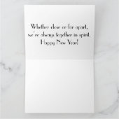 Silvesterabend mit Champagnerbrille Karte (Innenseite)