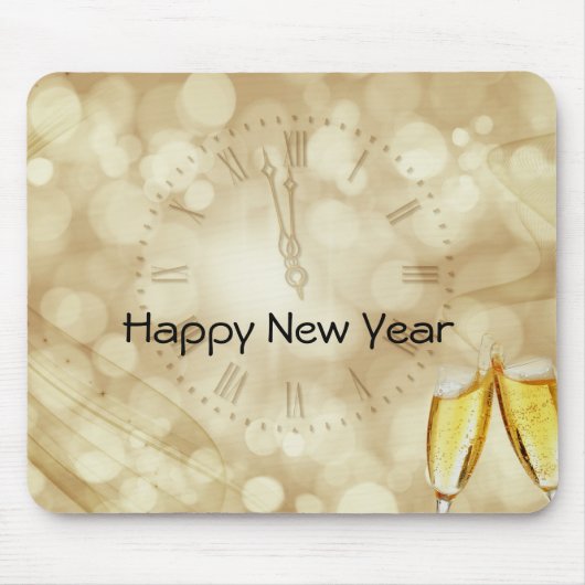 Silvesterabend mit Champagnerbrille Mousepad (Vorne)
