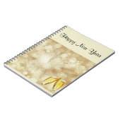 Silvesterabend mit Champagnerbrille Notizblock (Linke Seite)