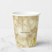 Silvesterabend mit Champagnerbrille Pappbecher (Vorderseite)