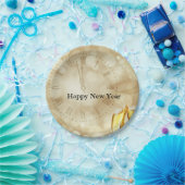 Silvesterabend mit Champagnerbrille Pappteller (Party)